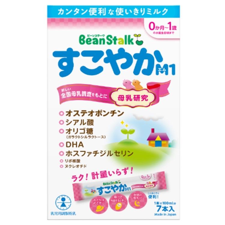 BeanStalk Sukoyaka M1 Stick Pack (13 g × 7 sticks)
