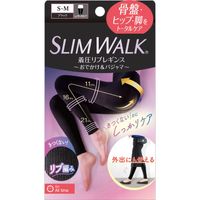 Slimwalk 壓縮羅紋緊身褲 外出和睡衣 黑色 SM