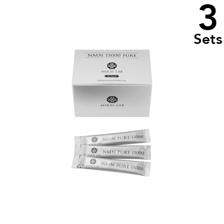 3-Pack: NMN Pure 15000 (1.25 g × 30 sachets per box)