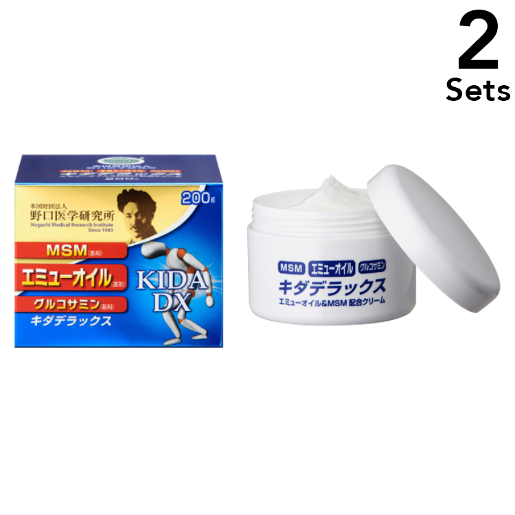 [Set of 2] Noguchi Kidadelux (Emu Oil & MSM Contains cream) 200g