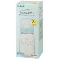 麗嬰房（Richell）Hanaemi 玻璃奶瓶 適用於3個月以上