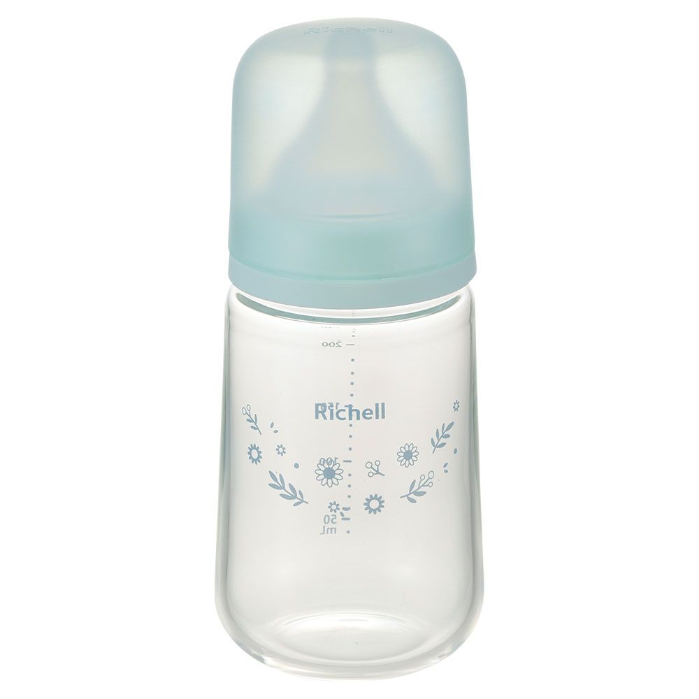 Richell Hanae Glass Big Ballie Bottle 3 months