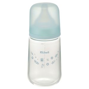 Richell Hanaemi Glass Baby Bottle (3 Months and Up)