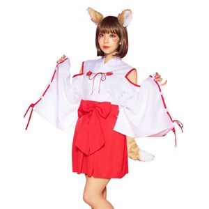 コスプレ衣装/コスチューム HW 狐×巫女 〔ハロウィン パーティー 宴会〕