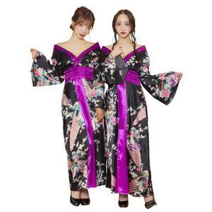 Cosplay costume/Costume GLOWHOLIC Oiran Purple Event Halloween