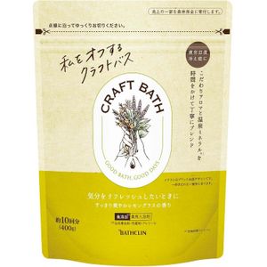 Bathclin Craft Bath，清新柠檬草香味，400g
