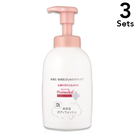 [3件套] 乐敦制药 Promedial 保湿沐浴露 450mL（按压式）