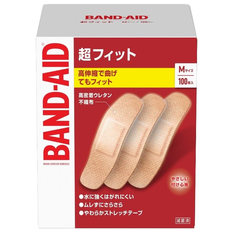 強生(Johnson & Johnson)邦迪超貼合型 M號 100片裝