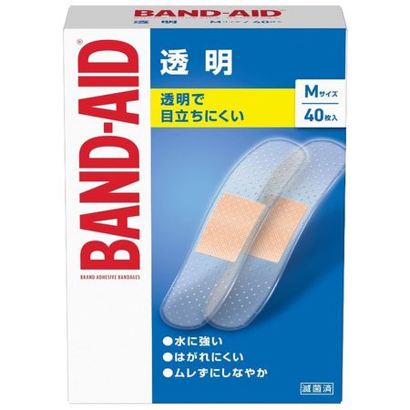 強生創可貼，透明，中號，40 片