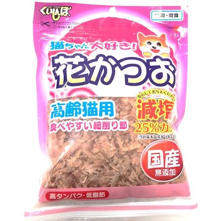 Kuishinbo Hana-katsuo for Senior Cats, Reduced Salt, 25g