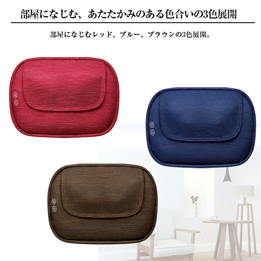 OMRON(오므론) 쿠션 마사지기 HM-350-B 목, 어깨, 종아리, 허벅지, 허리, 등 마사지 쿠션