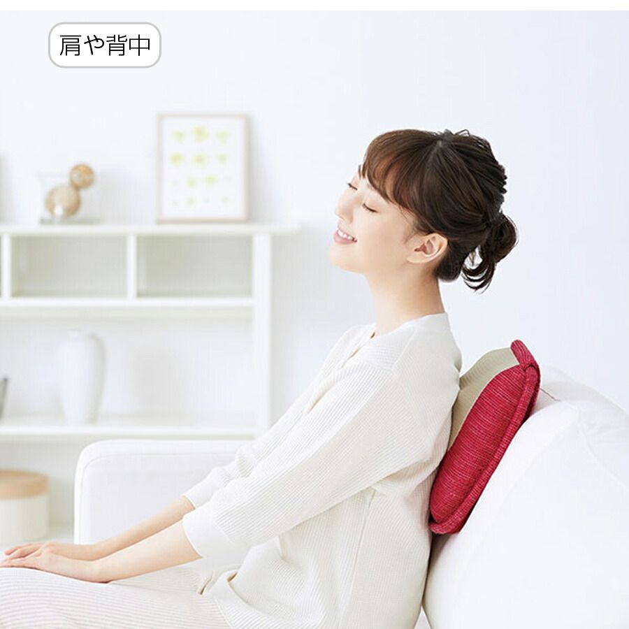 OMRON(오므론) 쿠션 마사지기 HM-350-B 목, 어깨, 종아리, 허벅지, 허리, 등 마사지 쿠션