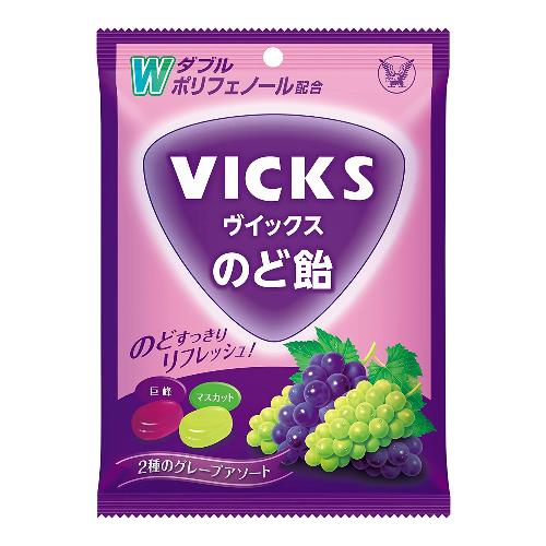大正製藥 vicks（viix）喉嚨糖果2種葡萄種類70克