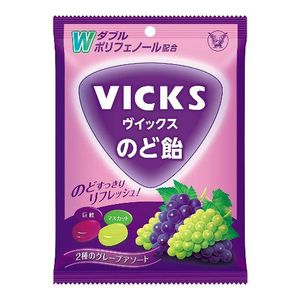 Vicks (viix) 목구멍 사탕 2 종류의 포도 구색 70g