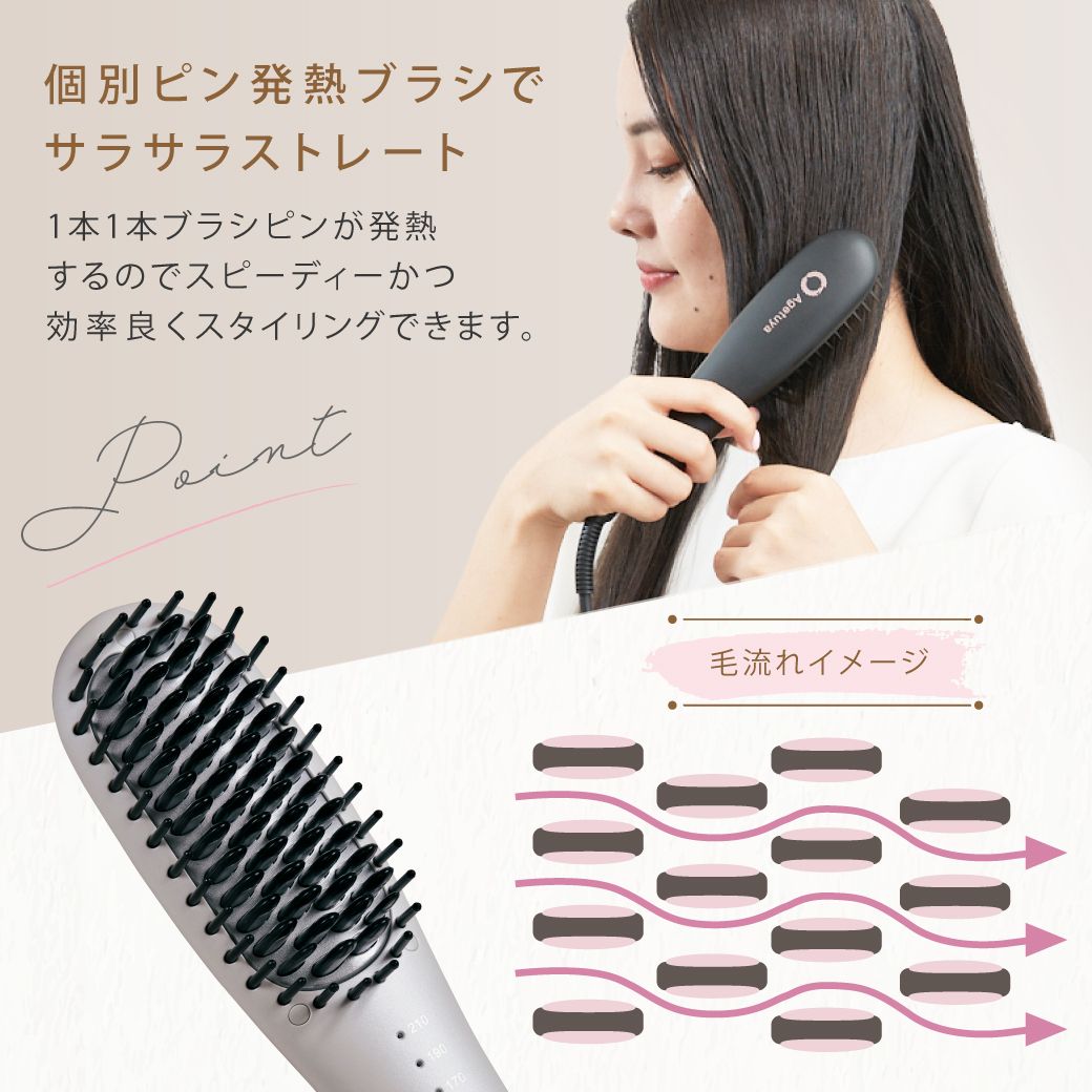 Agetsuya Portable Mini Brush Iron Black