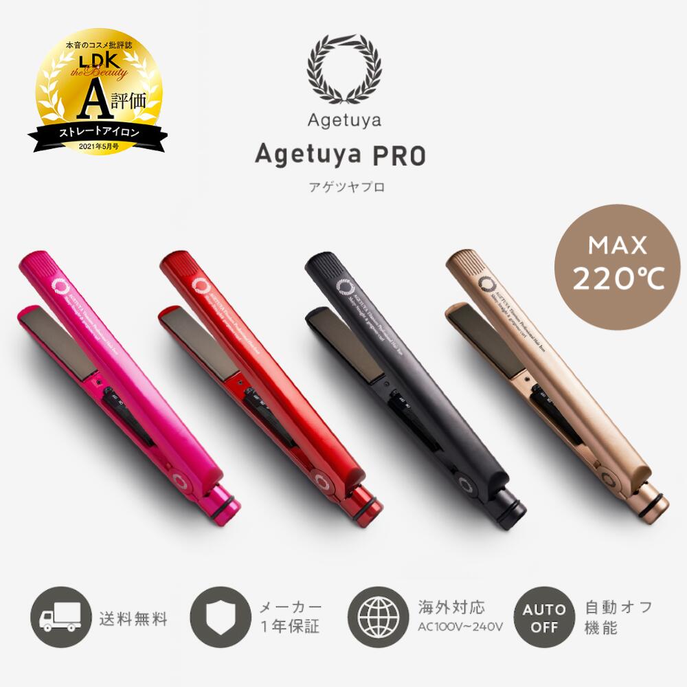 Agetsuya Professional Hair Iron Black DOKODEMO