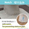 サンコー 吸着拭けるトイレマット ホワイト KV-18