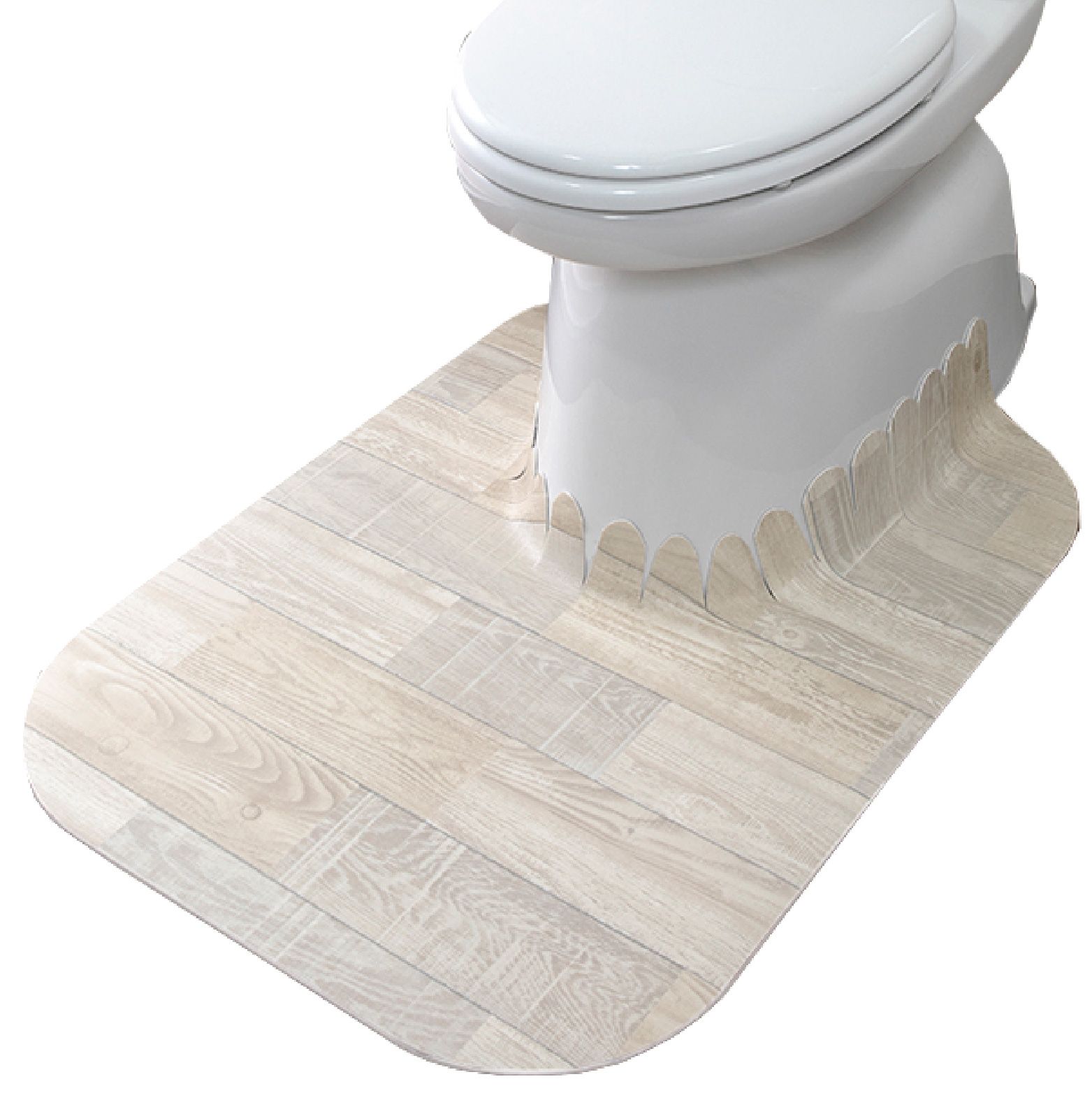 Sanko adsorbing and wiping toilet mat White KV-18