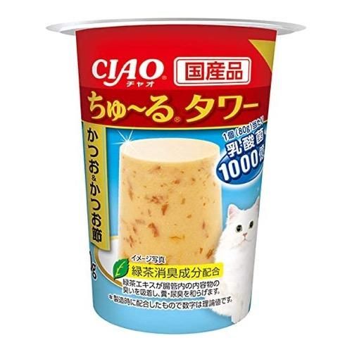 いなば ＣＩＡＯちゅ～る（チャオちゅーる）タワー 猫用 かつお＆かつお節 80g