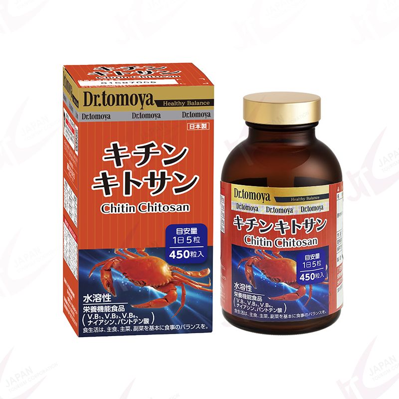 Dr. Tomoya Chitin Chitosan 450 tablets