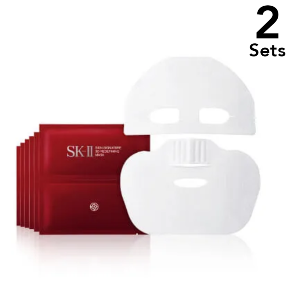【2개 세트】SK-II 스킨 시그니처 3D 리디파이닝 마스크 6매입