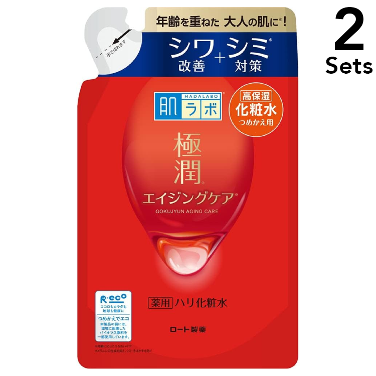 [2-Pack] Rohto Hada Labo Gokujyun Medicated Firming Lotion (Refill), 170 mL