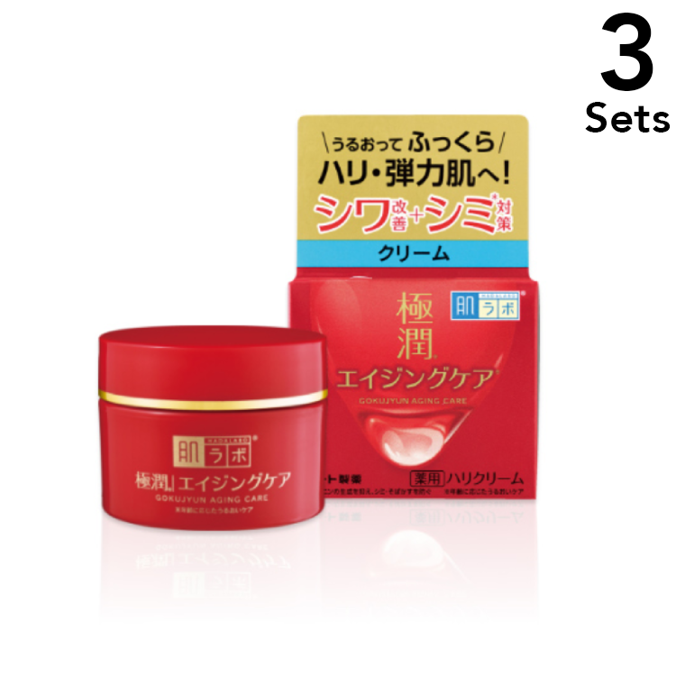 [Set of 3] Rohto Hada Labo Gokujyun Medicated Firming Cream 50g