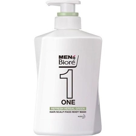 [12件套] 花王 男士 碧柔 ONE AIO 绿 480ml