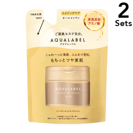 【2개 세트】아쿠아라벨 AQUA LABEL 스페셜 젤 크림 EX (오일 인) 리필용 [크림] 81g
