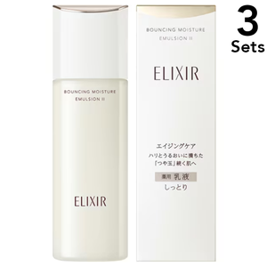 [3-Pack] ELIXIR Lifting Moisture Emulsion SP II (Moist) 130mL [Medicated Emulsion]