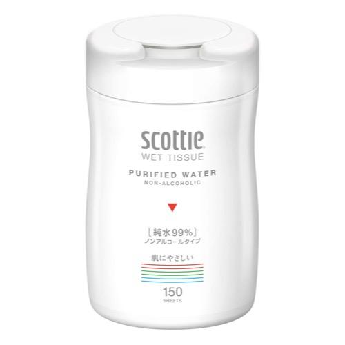 日本製紙CRECIA scottie Scotty Wettissu純水99％非酒精類型150張（身體）