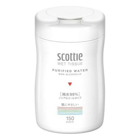 Scotty 湿巾，99% 纯水，不含酒精，150 片（包）