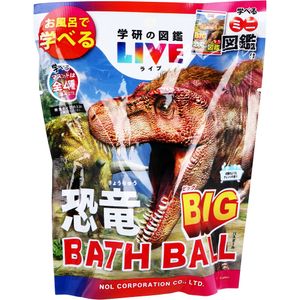 Norco Professional Gakken的图画书Live Dinosaur Big Bus Ball Bass Bath Bath Ball Ball Orange Fragrance像太阳一样