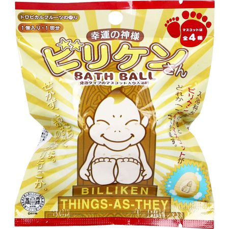 Nor Corporation God of Luck Billiken Bath Ball Tropical Fruit Scent