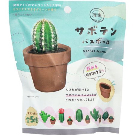 Nor Corporation 逼真系列仙人掌沐浴球 舒缓绿色香味
