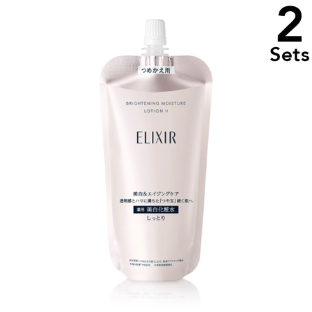 [2件套] 资生堂 Elixir 美白亮肤化妆水 WT III 替换装 [化妆水] 150mL