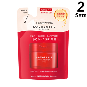 [2 세트] Shiseido Shiseido Aqua 라벨 아쿠아 라벨 특수 젤 크림 EX (Moist) 참조 [크림] 81G