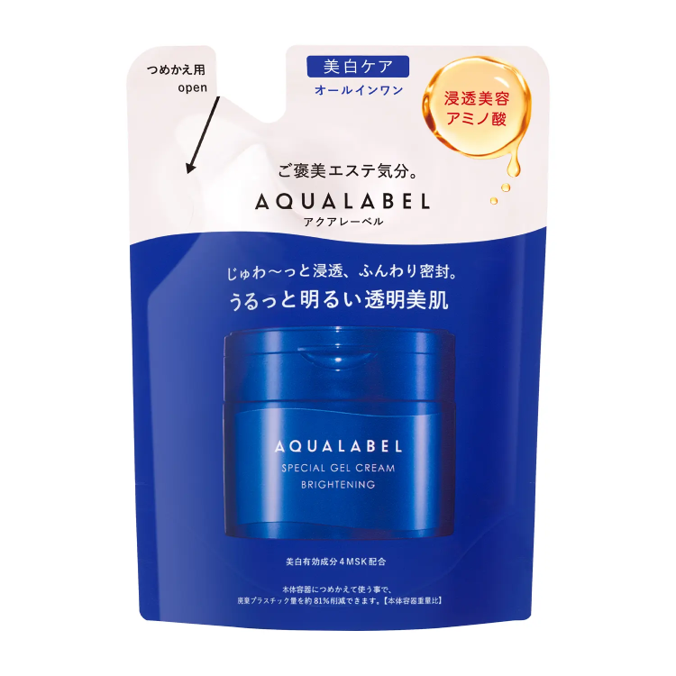 Shiseido Shiseido Aqua標籤特殊凝膠奶油EX（亮飾）重新填充[奶油] 81g