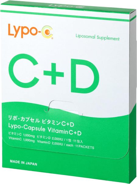 Lypo-C Lipo Capsule Vitamin C+ D (11 capsules) 1 box