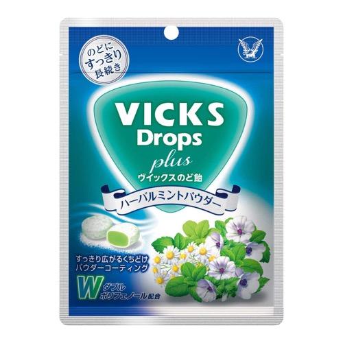 大正製藥 VICKS VICKS（VIIX）喉嚨糖果和草本粉62克