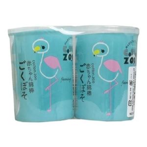 Cotton ZOO 婴儿棉签 Gokuboso 200 支（2 包）