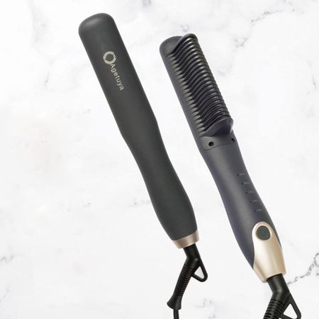 AGETUYA Comb-Shaped Natural Straight Hair Iron COMB2 AG-0001-G Black