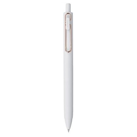 三菱鉛筆 ゲルボールペン ユニボール ワン ローズゴールド仕様 0.38mm オフホワイト