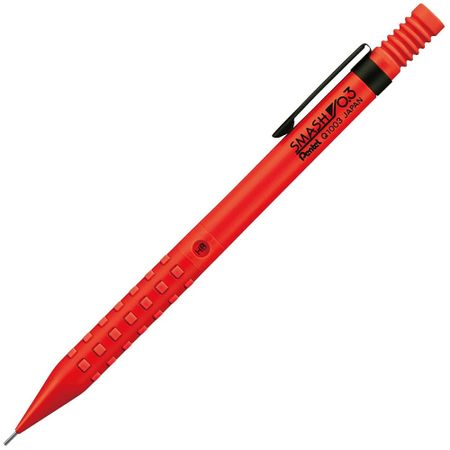 Pentel 自动铅笔 Smash 0.3mm 红色