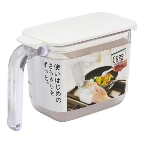 Mana seasoning pot about 370ml K736 1 piece (W white)