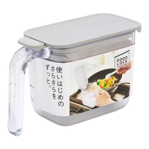 Mana seasoning pot about 370ml K736 1 piece (GY gray)