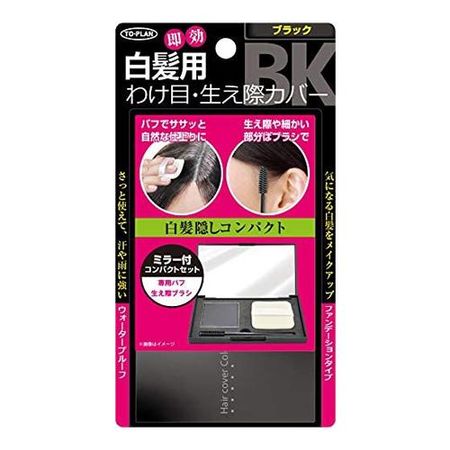Toplan Grey Hair Concealing Compact Black 1 piece