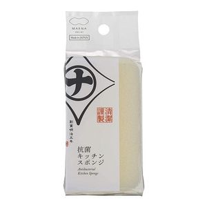 マーナ 抗菌キッチンスポンジ Ｋ７５１ 1個入 (ホワイト)