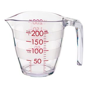 マーナ 目盛りが見やすい計量カップ ２００ｍＬ Ｋ６４９ＣＬ 1個入