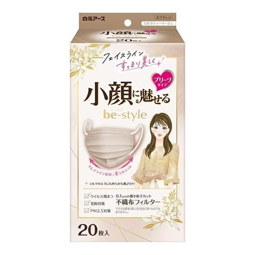 蜜蜂风格的面具打印类型普通尺寸牛奶茶20件